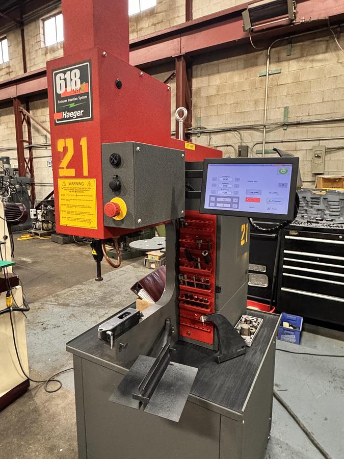 Used 2021, 6 TON HAEGER 618MSP-Le, HYDRAULIC INSERTION PRESS