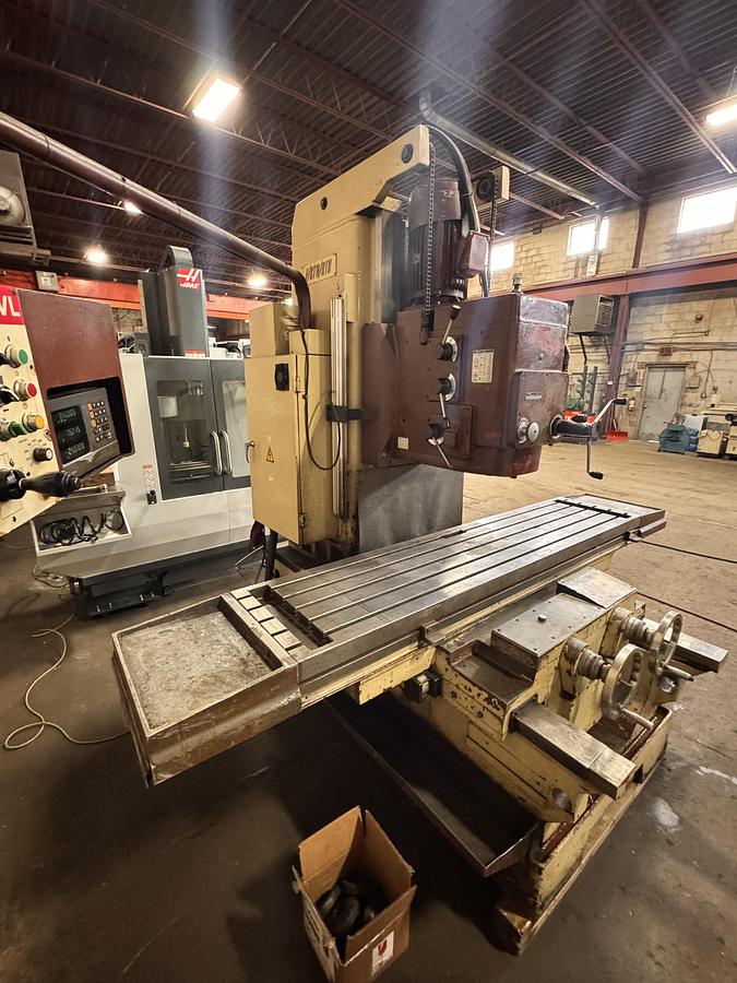 Used 19" x 86" FORTWORTH MODEL, VBM-5VL BED TYPE VERTICAL MILLING MACHINE