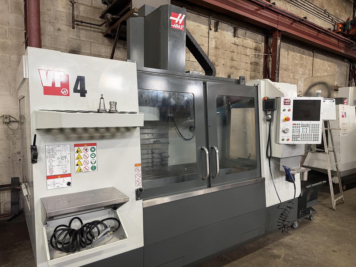 Used 50"X, 20"Y, 25"Z, HAAS, VF-4, 2021, CNC VERTICAL MACHINING CENTER