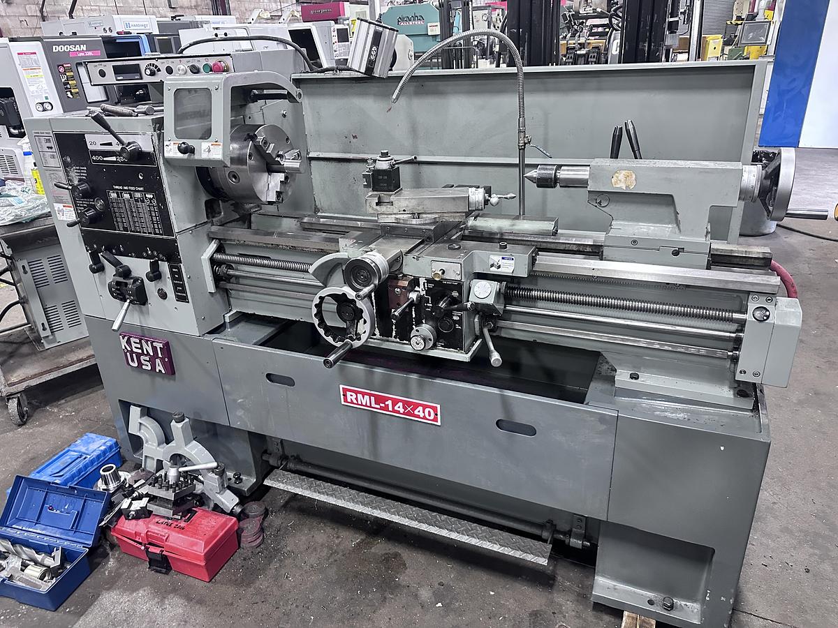 Used 14" X 40", KENT, RML-1440, TOOLROOM LATHE