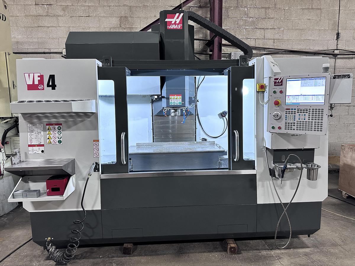Used 50"X, 20"Y, 25"Z, HAAS, VF-4, 2019, CNC VERTICAL MACHINING CENTER