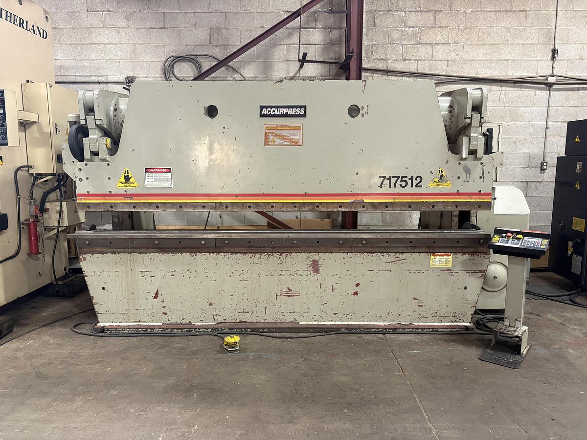 Used 175 TON x 12', ACCURPRESS, 717512, HYDRAULIC BRAKE PRESS