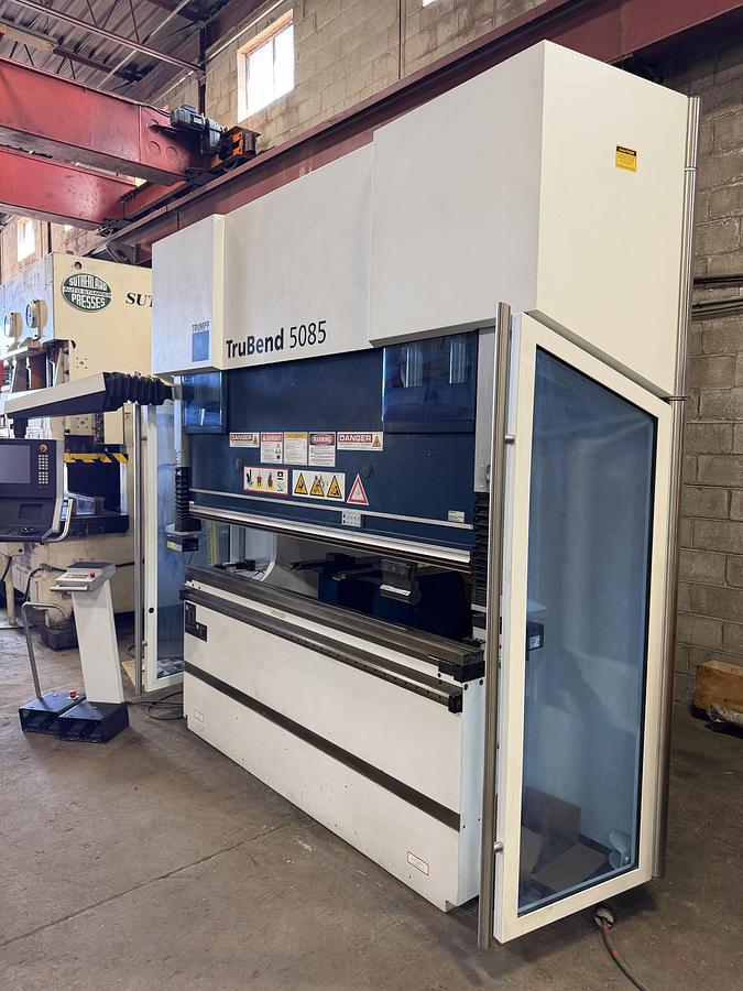 Used 86 TON X 87", TRUMPF, 2017, MODEL TRUBEND 5085, CNC HYDRAULIC PRESS BRAKE