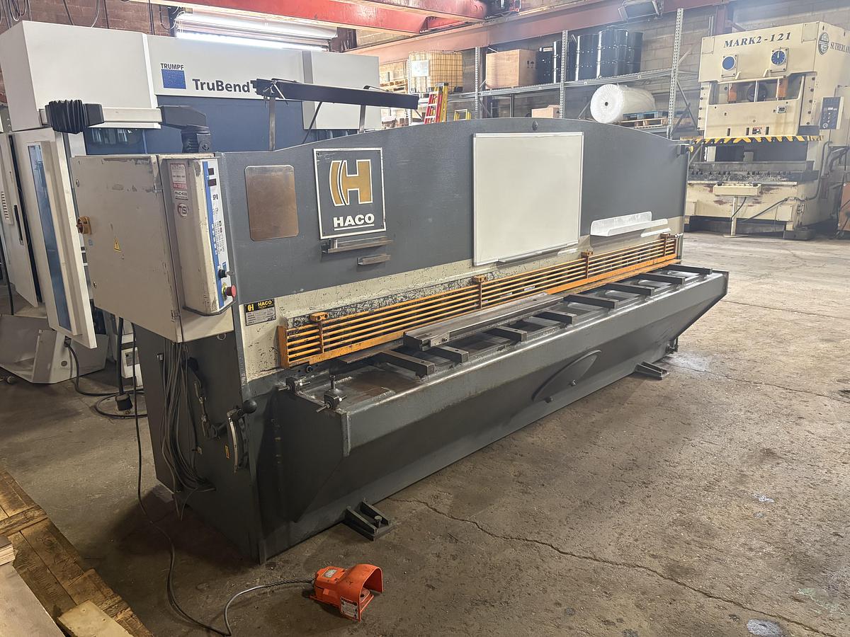 Used 10' X 1/4" HACO, HYDRAULIC SHEAR, 2006
