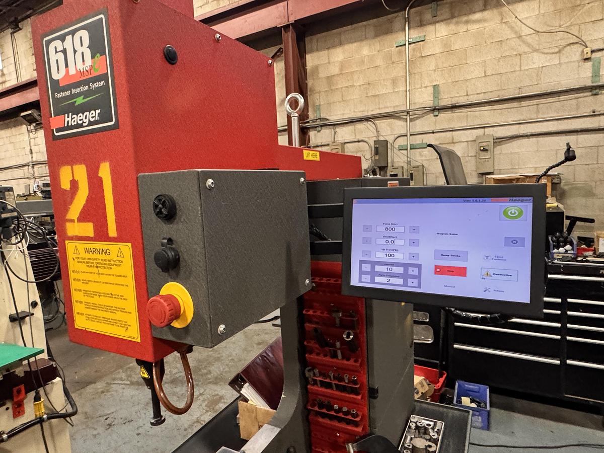 Used 2021, 6 TON HAEGER 618MSP-Le, HYDRAULIC INSERTION PRESS