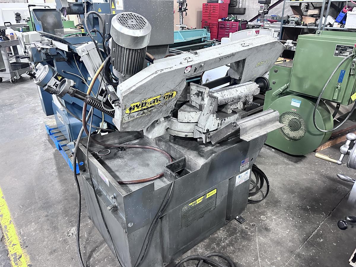 Used 9" X 11", HYD-MECH, DOUBLE MITERING, HORIZONTAL BANDSAW