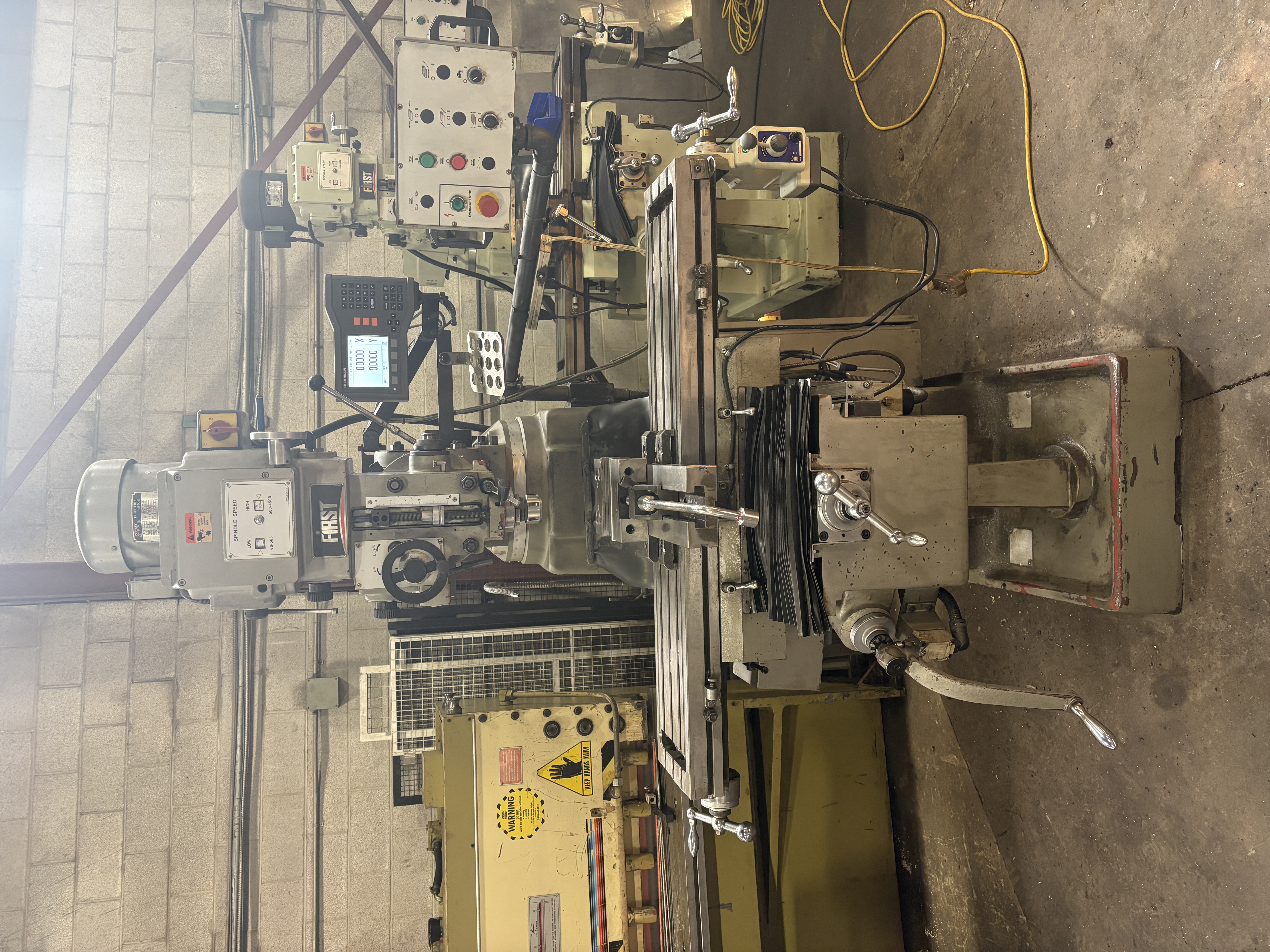 Used 10" x 50", FIRST, LC-185VSX-B, VERTICAL MILLING MACHINE