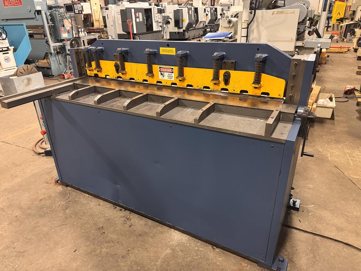 Used 1/4" x 5' , RK MACHINERY , HYDRAULIC SHEAR