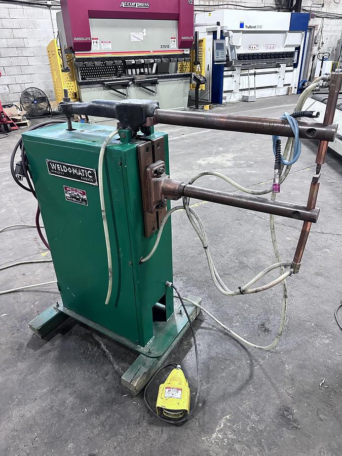 Used 15 KVA, WELDOMATIC SPOT WELDER