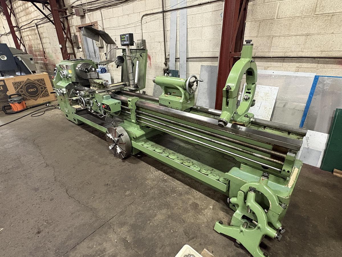 Used 24" x 120" POTISJE MANUAL ENGINE LATHE