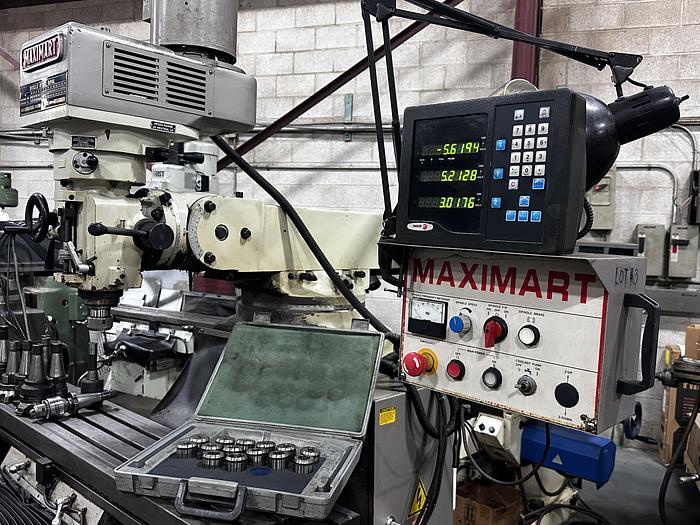 Used 10" X 54", MAXIMART, NO. 4VS, VERTICAL MILLING MACHINE