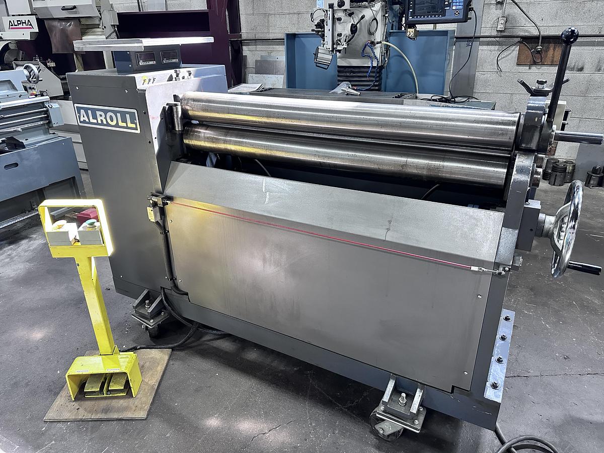 Used 5/32" X 51", ALROLL, MODEL PR-0440H, HYDRAULIC INITAL PINCH PLATE ROLLS