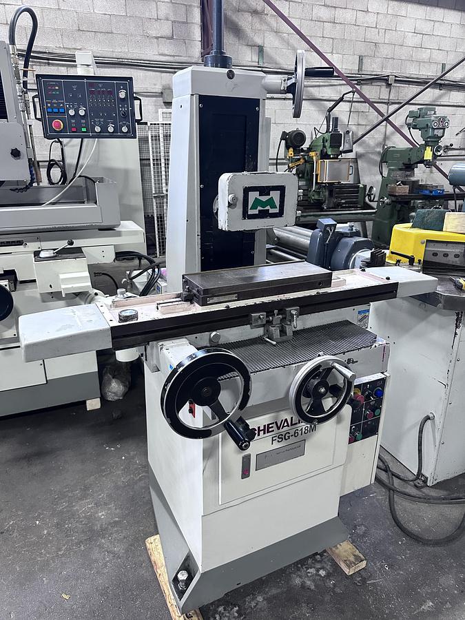 Used 6" X 18", CHEVALIER,  FSG-618M, 2014, MANUAL SURFACE GRINDER