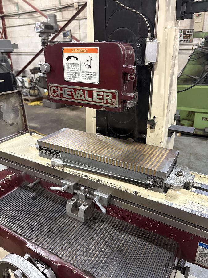 Used 6" X 18", CHEVALIER ,FSG-618M, MANUAL SURFACE GRINDER, W/ DRO FOR Z-AXIS