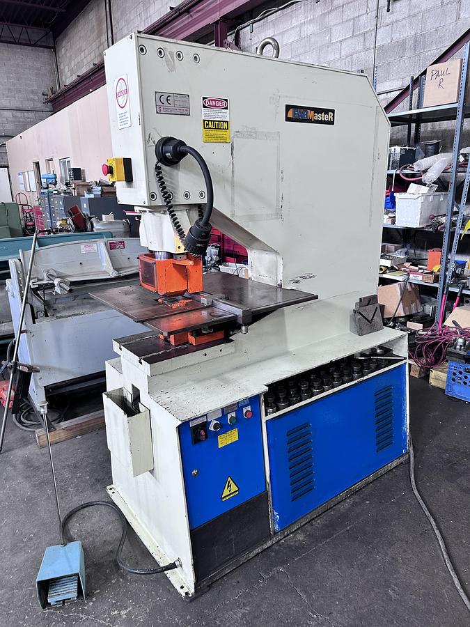 Used 60 TON, FABMASTER, MODEL PM-60LT, HYDRAULIC SINGLE-END PUNCH