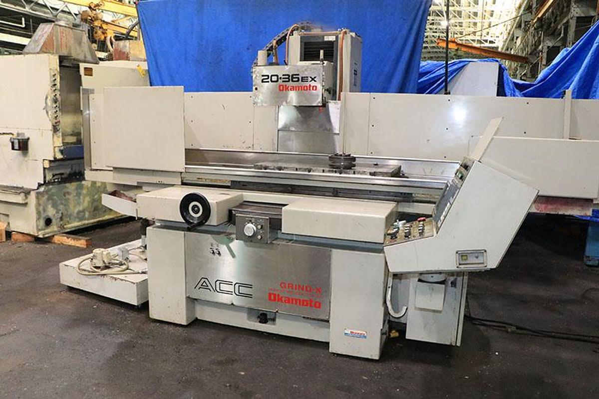 Used OKAMOTO ACC-20.36EX , 2001, FANUC MDI CONTROL HYDRAULIC SURFACE GRINDER