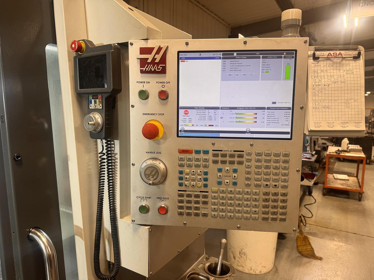 Used 50"X, 20"Y, 25"Z, HAAS, VF-4, 2019, CNC VERTICAL MACHINING CENTER