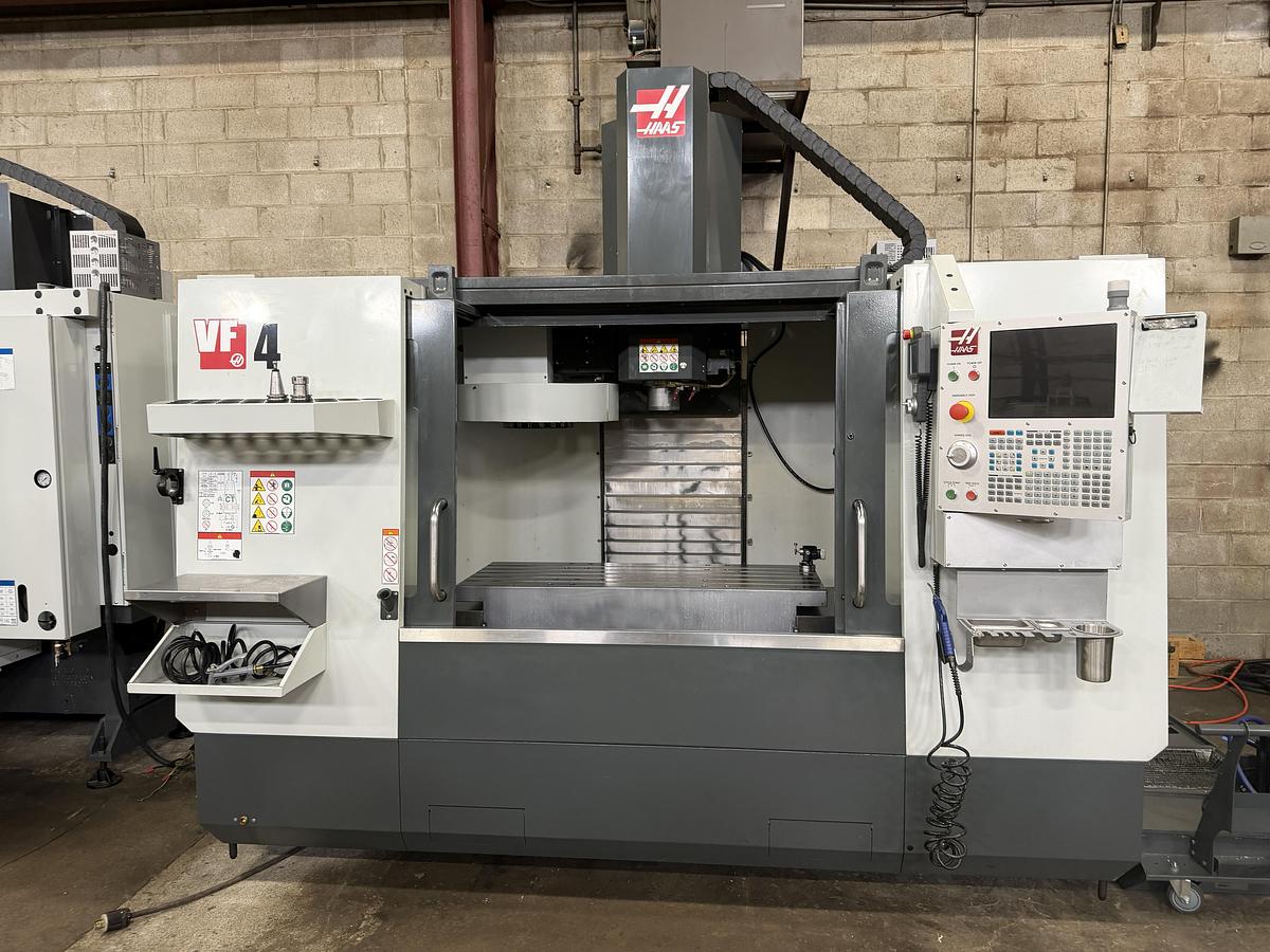Used 50"X, 20"Y, 25"Z, HAAS, VF-4, 2021, CNC VERTICAL MACHINING CENTER
