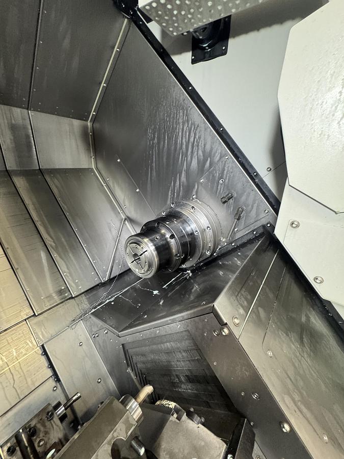 Used 2022 DOOSAN MODEL TT1800SY TWIN SPINDLE TWIN LIVE TOOL CNC LATHE