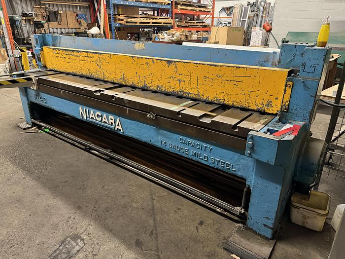 Used NIAGARA 10' x 14GA MECHANICAL SHEAR