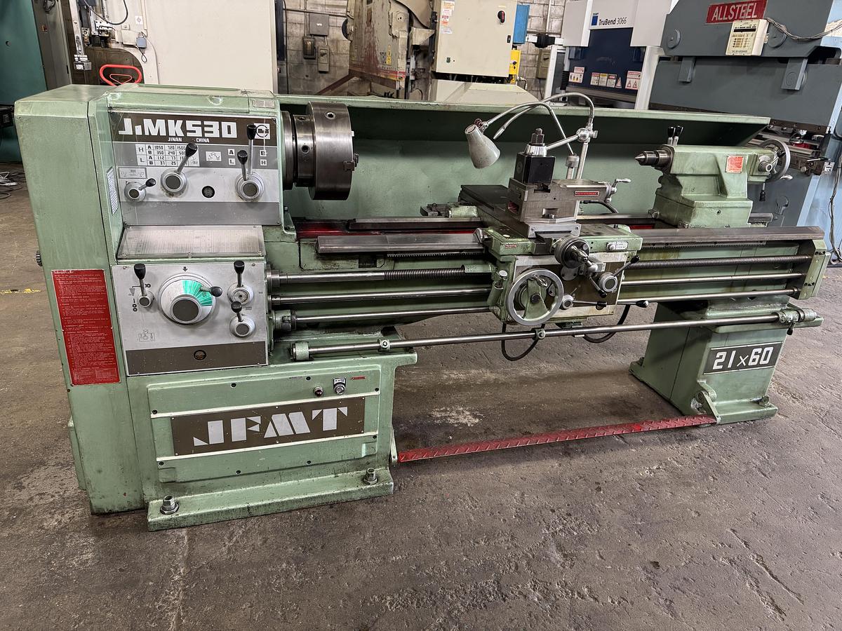 Used 21" X 60", JFMTL, ENGINE LATHE