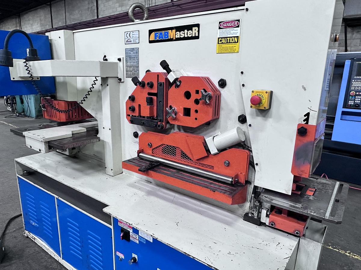 Used 110 TON, FABMASTER, 6" X 6" X 1/2", CNC HYDRAULIC IRONWORKER