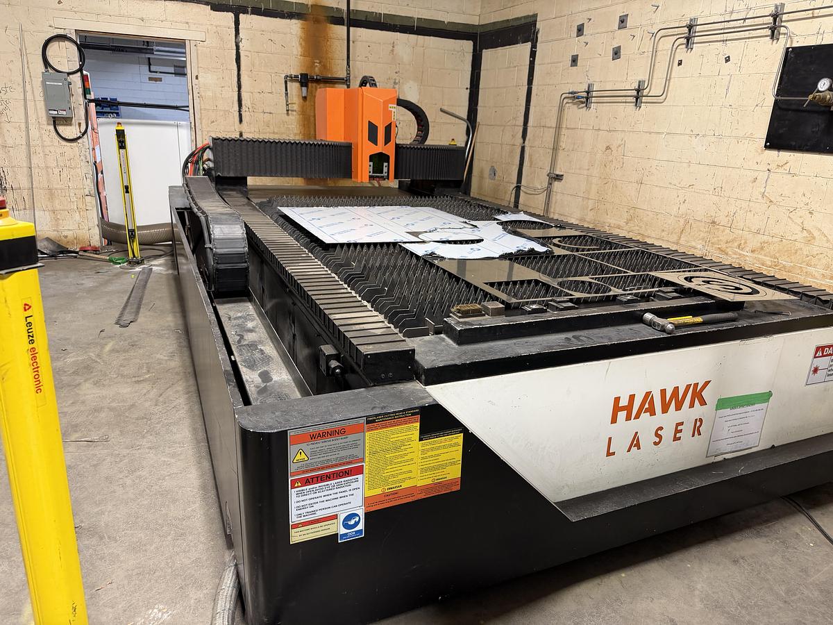 Used 5' X 10'. ERMAKSAN, 1000 WATT, CNC FIBER LASER