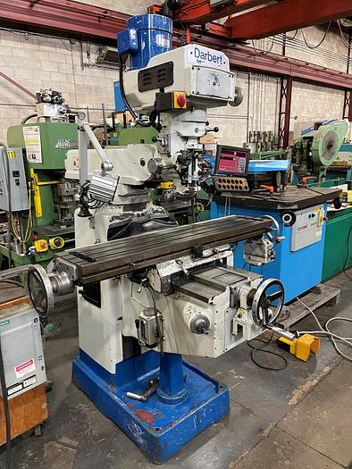 Used 10" X 50" DARBERT, MICROCUT VERTICAL MILLING MACHINE