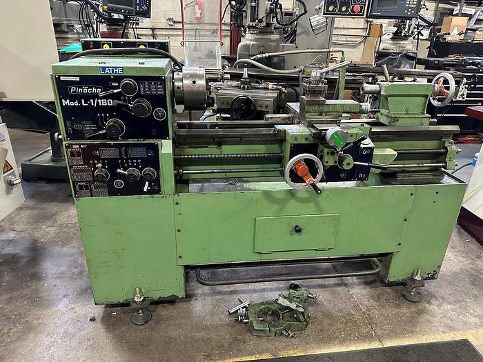 Used 14" X 39", PINACHO, MODEL L-1/180, TOOLROOM LATHE