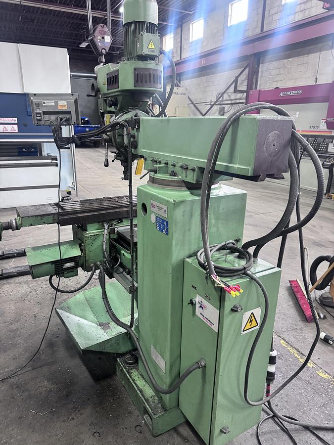 Used 10" x 43", TOS, FNK2, VERTICAL MILLING MACHINE