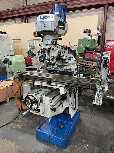 Used 10" X 50" DARBERT, MICROCUT VERTICAL MILLING MACHINE