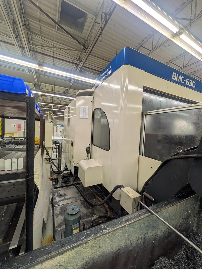 Used 39.3"X, 31.5"Y, 33.4"Z, TOSHIBA, BMC630, 1997, HORIZONTAL MACHINING CENTER