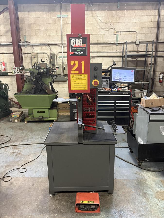 Used 2021, 6 TON HAEGER 618MSP-Le, HYDRAULIC INSERTION PRESS