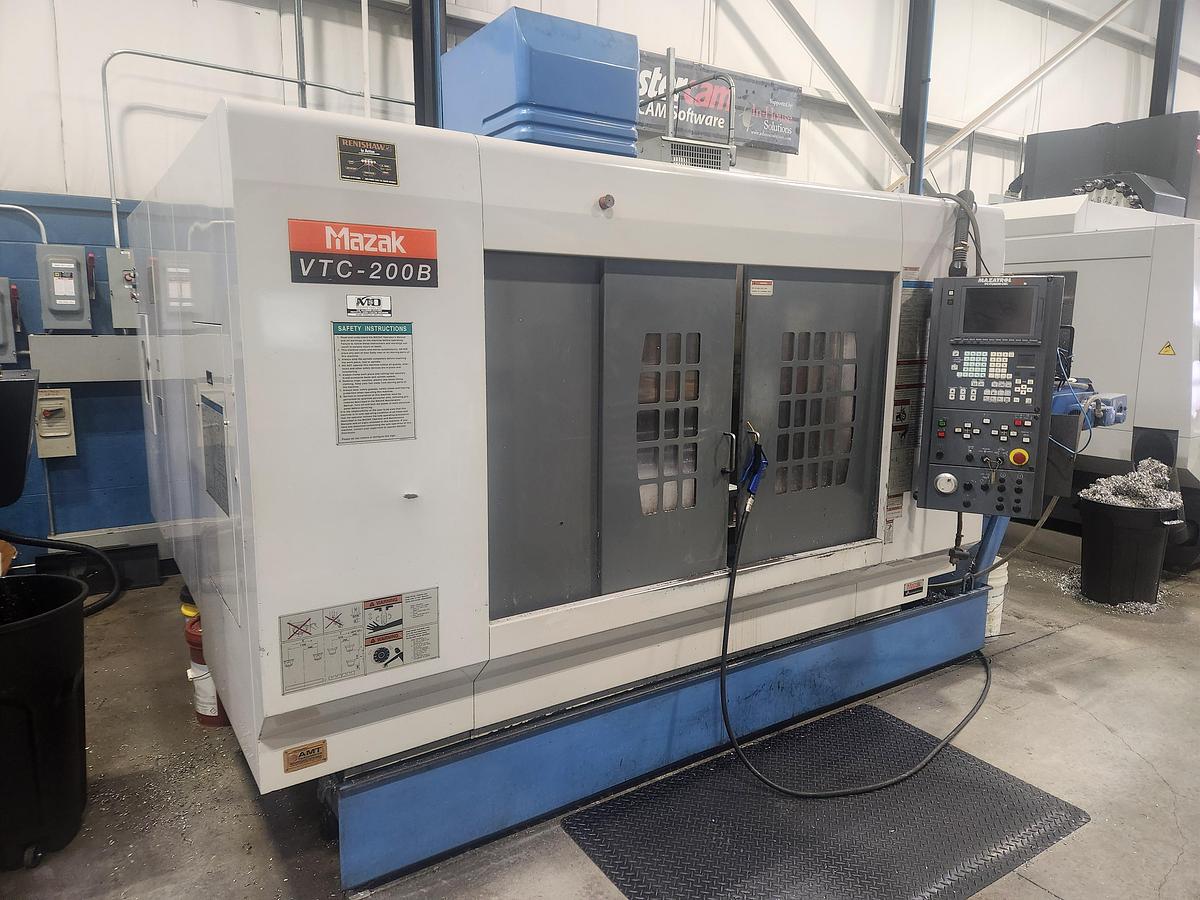 Used 44"X, 20"Y, 20"Z, MAZAK, VTC-200B, 2000, CNC VERTICAL MACHINING CENTER