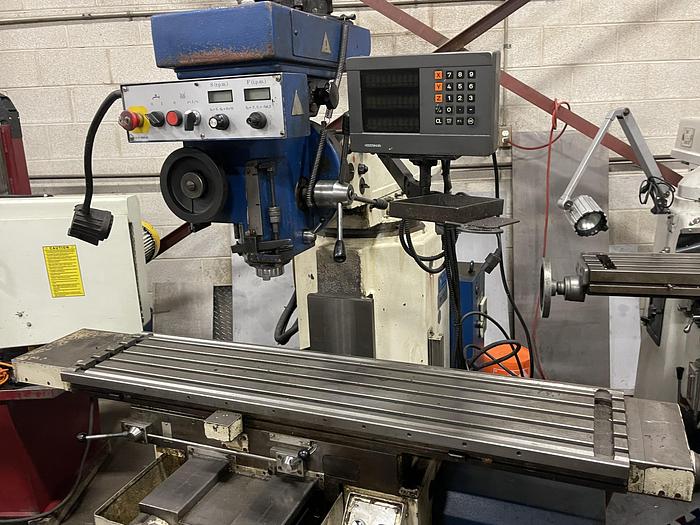 Used 12" X 51" TOS, FNK2R, VERTICAL MILLING MACHINE