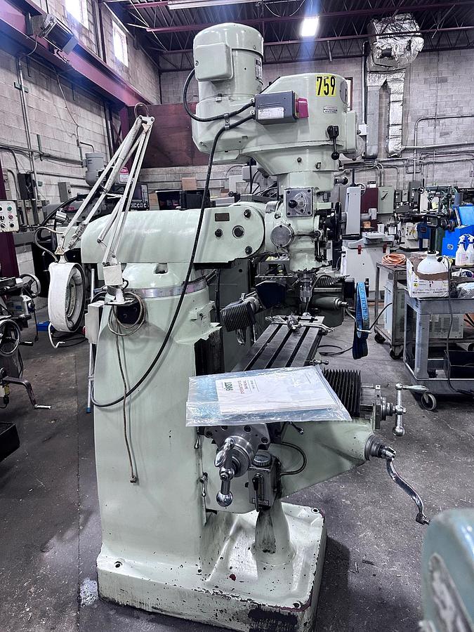 Used 9" X 42", FIRST, LC-1-1/2VS, VERTICAL MILLING MACHINE