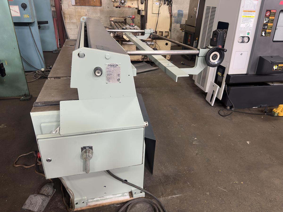 Used 10 GA. X 100", EDWARDS, MECHANICAL SHEAR