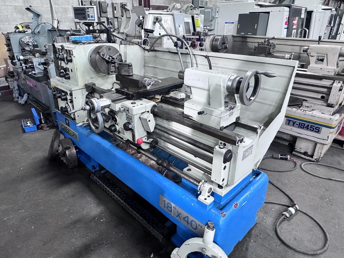 18" X 40", POWERTURN, TOOLROOM LATHE