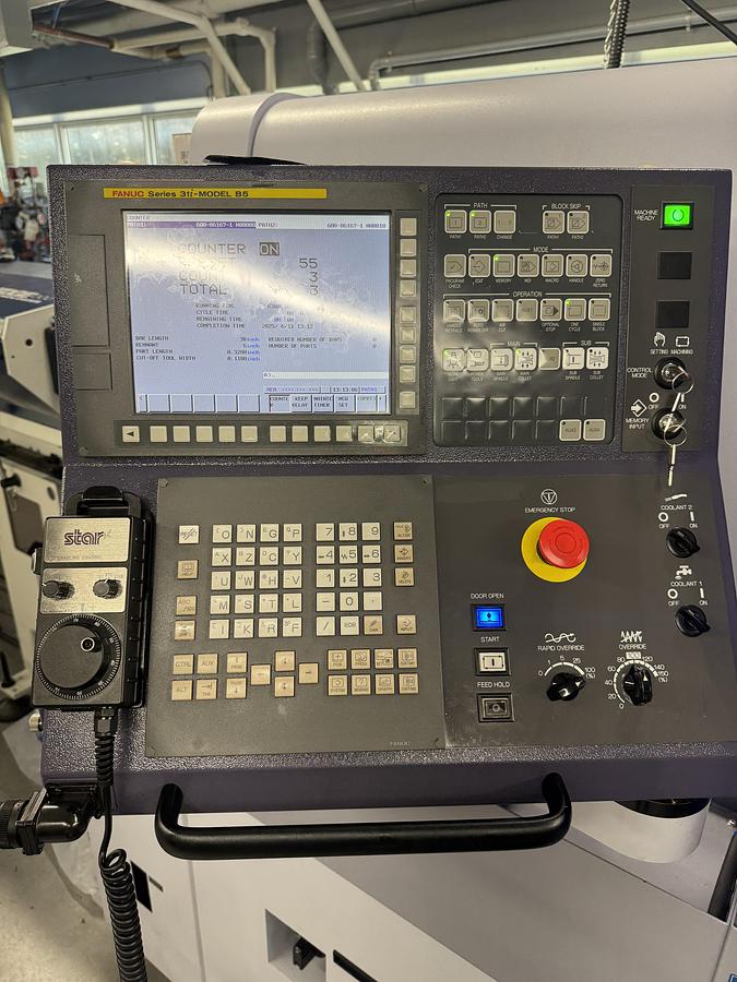 Used 2024 STAR MODEL SR-38B -10 AXIS CNC SWISS TYPE AUTOMATIC LATHE W/ BARFEED