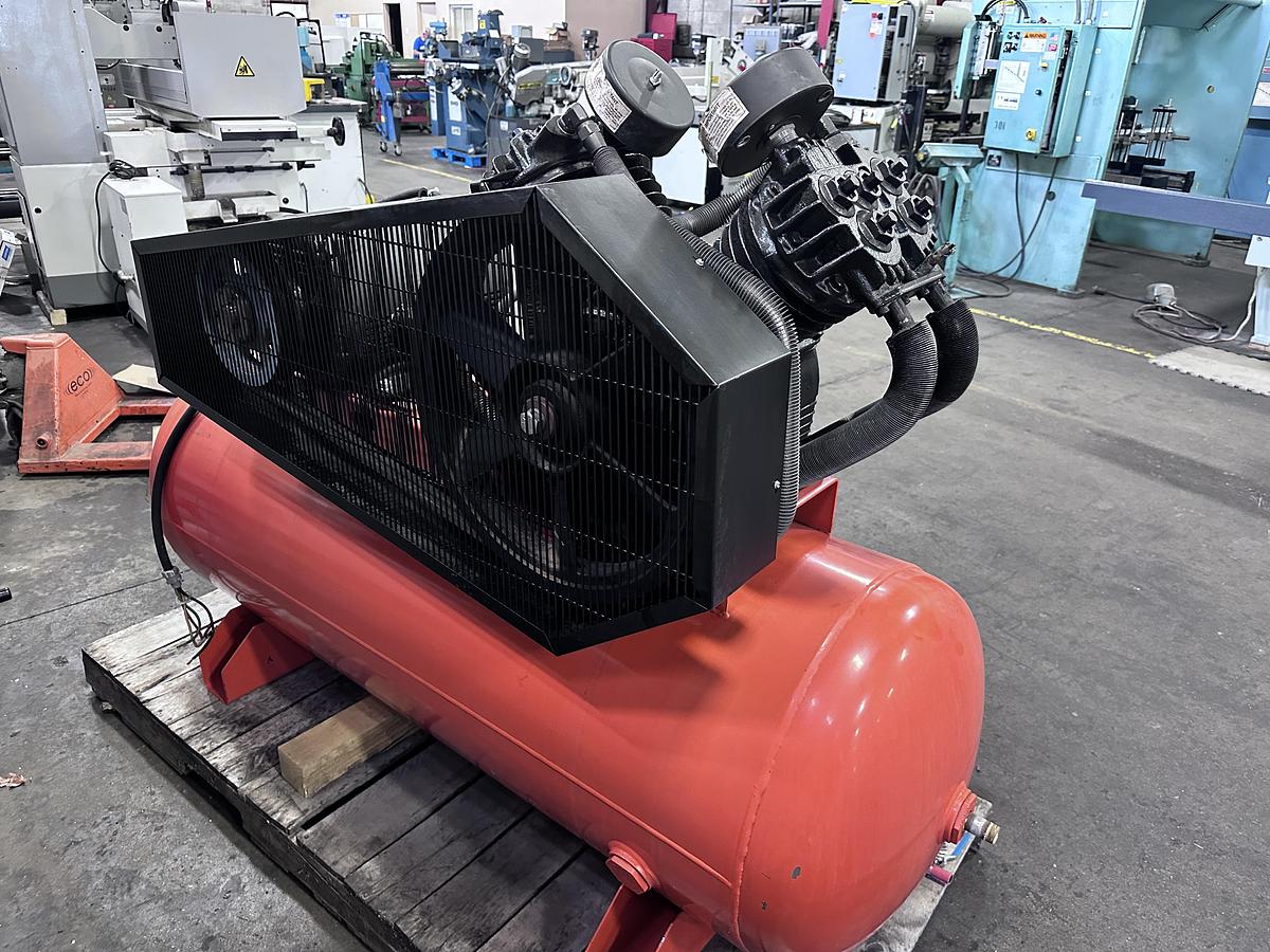 Used 15 HP, DEVAIR, PISTON TYPE AIR COMPRESSOR