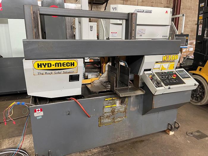 Used 14" X 14" HYD-MECH, FULLY AUTOMATIC HORIZONTAL BANDSAW