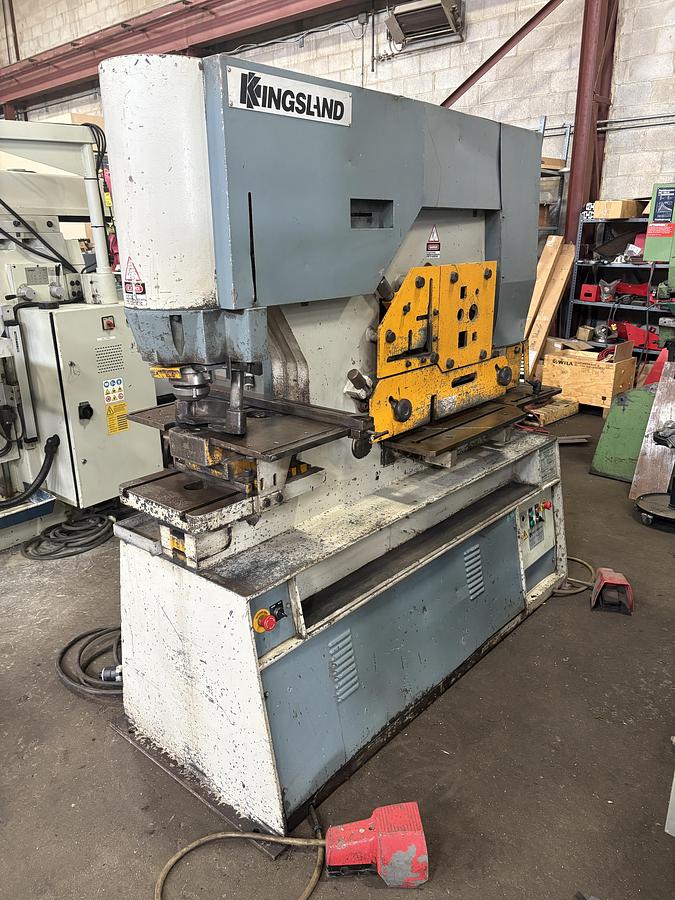 Used 6" X 6" X 3/4", 125 TON, KINGSLAND, HYDRAUILIC IRONWORKER