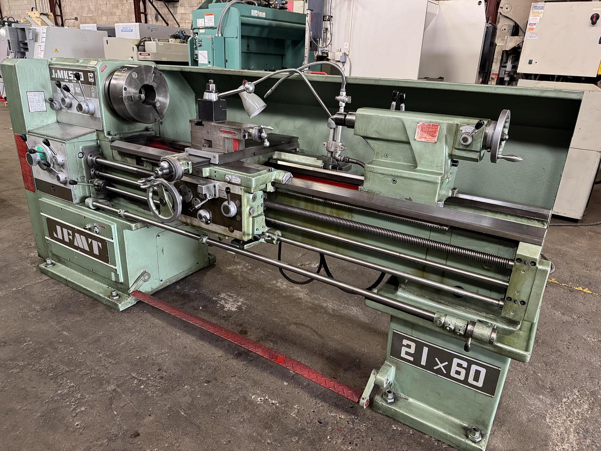 Used 21" X 60", JFMTL, ENGINE LATHE