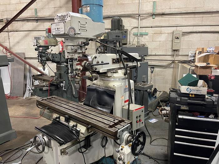 Used 10" X 50" DARBERT, MICROCUT VERTICAL MILLING MACHINE