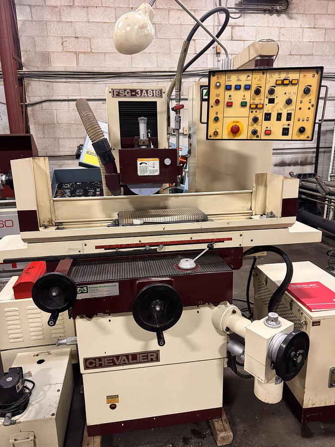 Used 8" X 18" CHEVALIER, FULLY AUTOMATIC HYDRAULIC SURFACE GRINDER