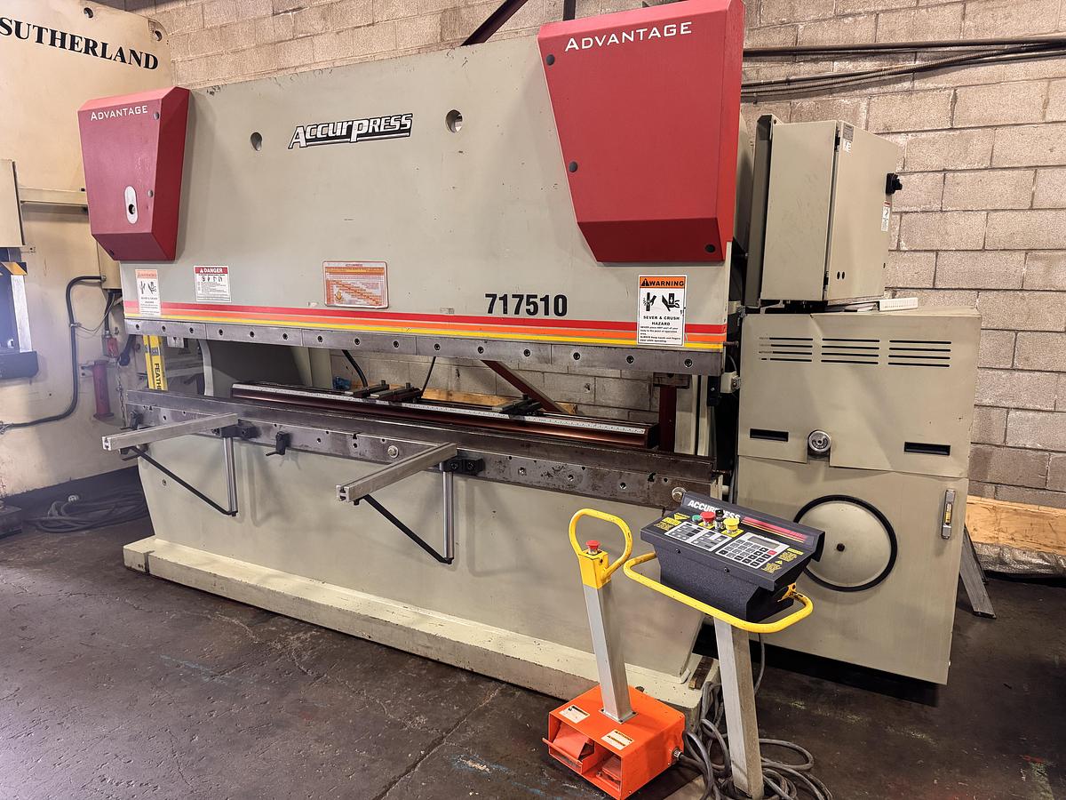 Used 175 TON X 10' ACCURPRESS, 717510, 2010, CNC HYDRAULIC PRESS BRAKE