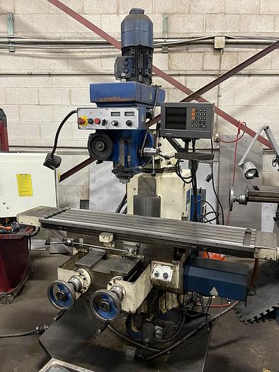 Used 12" X 51" TOS, FNK2R, VERTICAL MILLING MACHINE