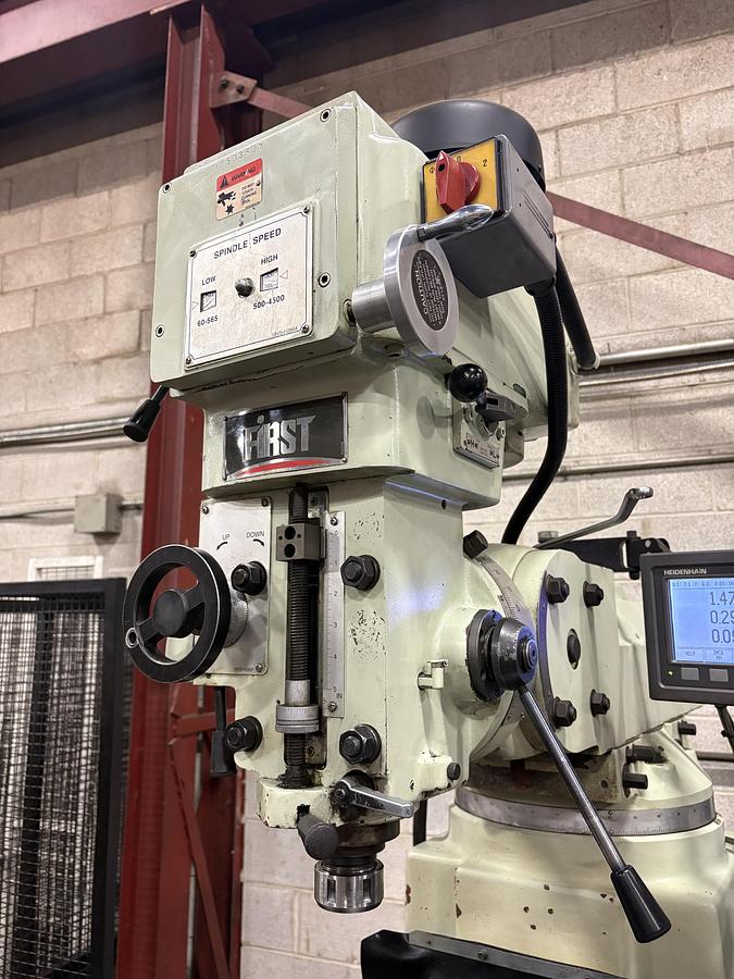 Used 10" x 50", FIRST LC-185VSX-B, VERTICAL MILLING MACHINE
