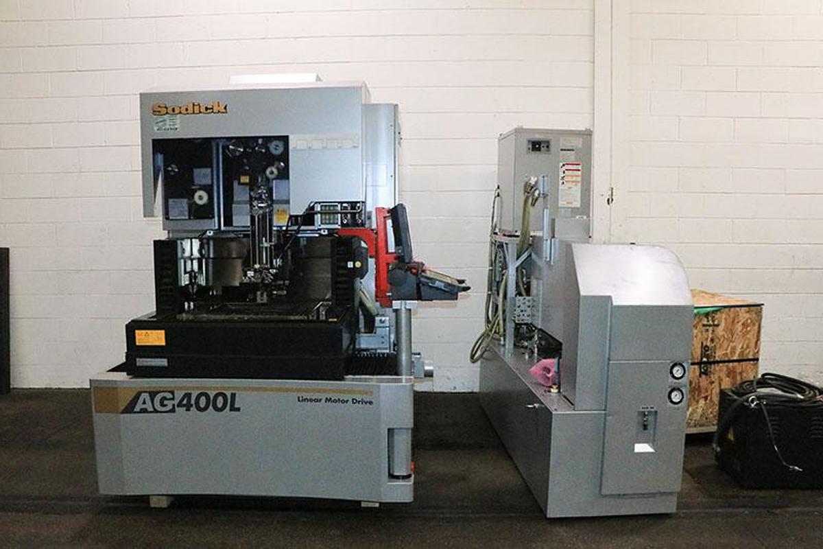 Used SODICK MODEL AG400L WIRE EDM MACHINE -2012