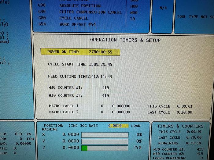 Used 30"X, 16"Y, 16"Z, HAAS, TM-1, 2010, CNC MILLING MACHINE